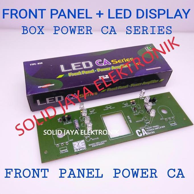 PANEL DEPAN BOX CA FRONT PANEL LED BOX AMPLIFIER CA SINYAL CLIP RANIC TERBAIK