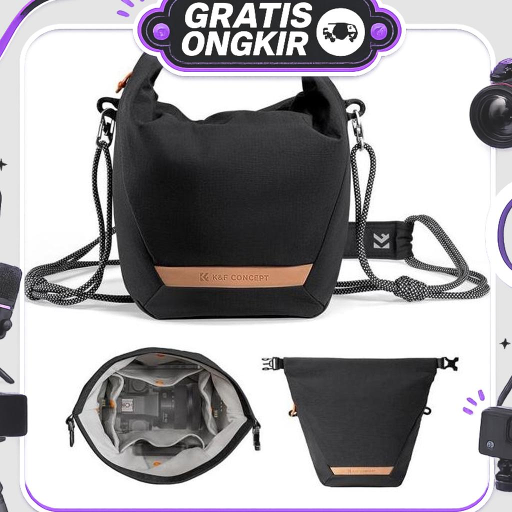 Knf Concept Sling Bag 5L Tas Kamera Mirrorless K&F Concept Camera Bag