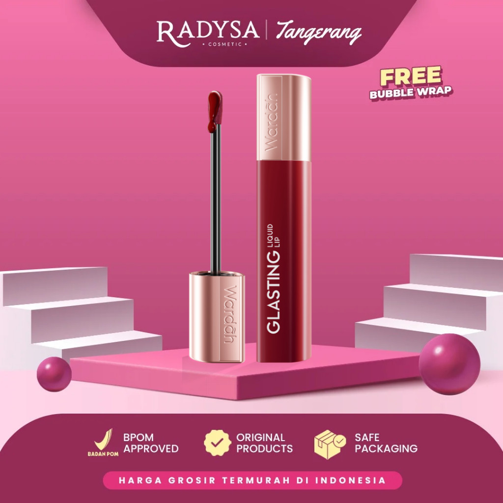 RADYSA TGR - WARDAH Glasting Liquid Lip / Lipstick Everglasting Transferproof Lip Moisturizer