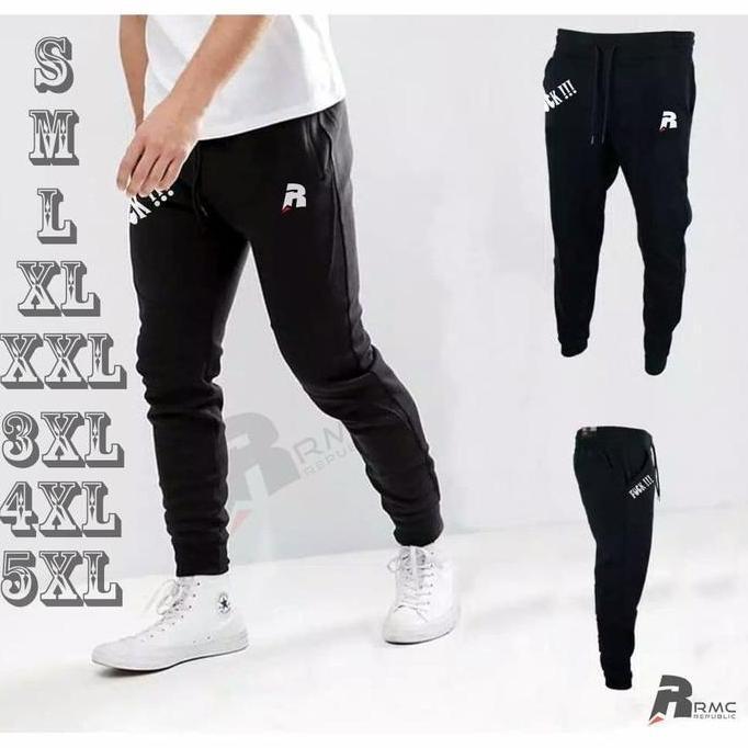 PREMIUM / RMC Republic - Celana Jogger Panjang Big size - Jogger Jumbo Pria Ori