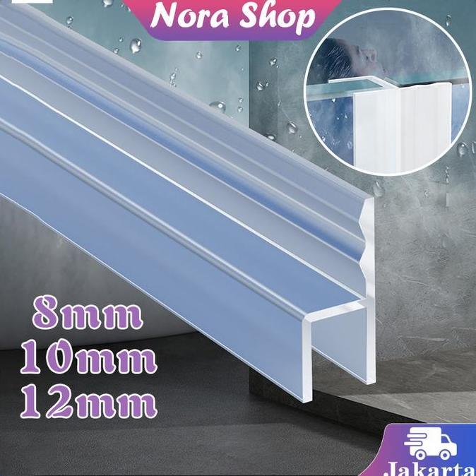 ATHHINE 1M Seal Pintu Kaca List Pintu Kaca Karet Pintu Sliding Karet Kaca Jendela Seal Strip Kaca