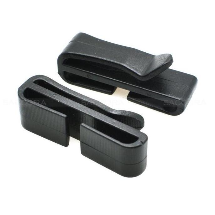 IUMAORI Klip Tali Tas 100pcs Webbing Strap Clip Webbing Kepper Penjepit Tali Tas Buckle Strap Tas Pl
