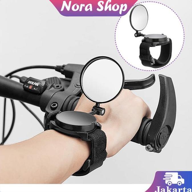 ATHHINE Kaca Spion Sepeda Lipat Gunung Spion Tangan Sepeda Hd Lensa Akrilik