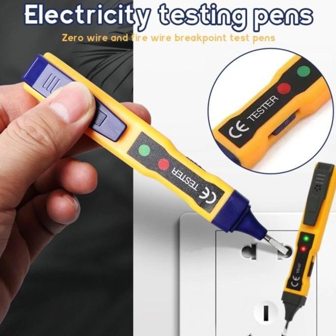 YUKAAME Tespen Listrik Digital Cek Kabel Putus Non Contact AC DC Voltage Alert Detector Tespen Kabel