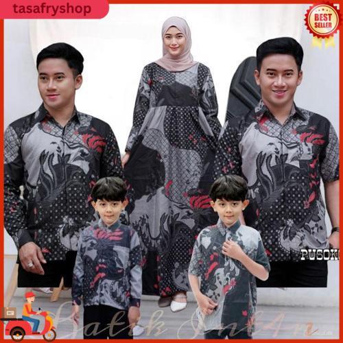 Baju Couple Keluarga Batik Couple Ayah Dan Anak Gamis Batik Couple No Po