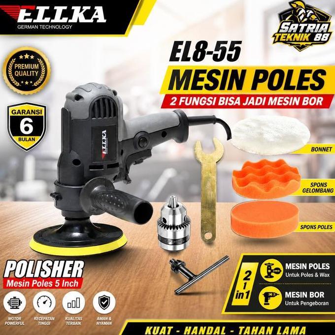 ELLKA mesin poles mobil Mesin Poles Bisa Jadi Mesin Bor, spons poles, alat poles cat mobil Alqshop