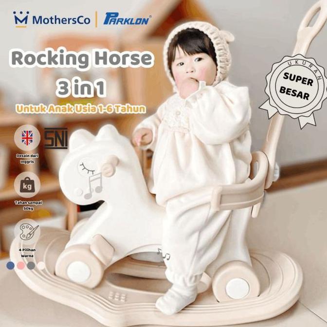 Parklon 5in1 Mainan Kuda Kudaan Anak Rocking Horse Jungkat Jungkit