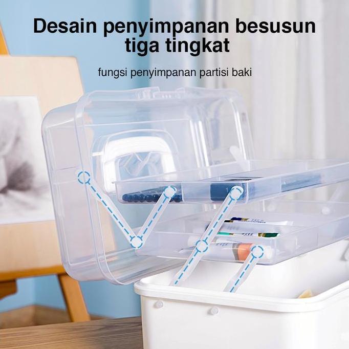 Deli Large Art Toolbox Kotak Peralatan Seni 6802 68303