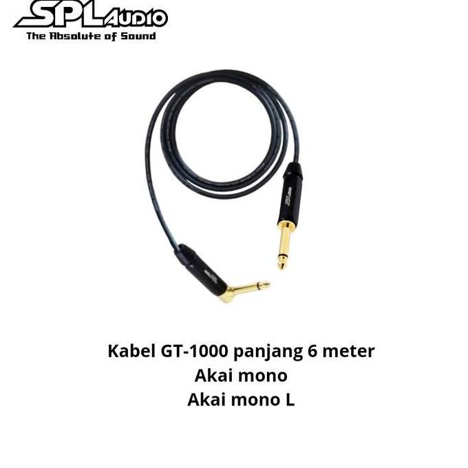 Spl Audio Instrumen Cable 6 Meter - Hitam