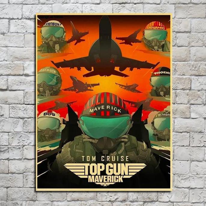 POSTER HIASAN DINDING TOP GUN MAVERICK VA99
