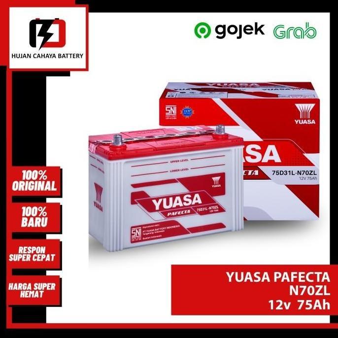 FYP AKI MOBIL YUASA PAFECTA N70ZL / N-70-ZL /N 70 ZL-AKI LEXUS 4.7 V8 2010 //