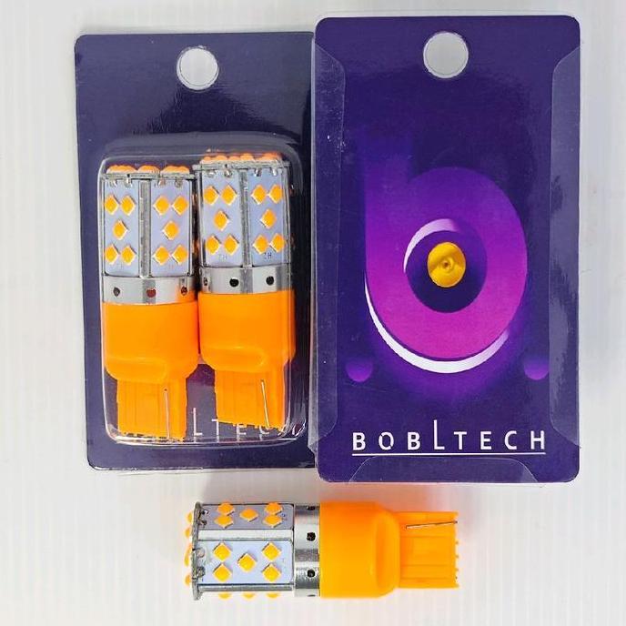 // Bobltech Lampu Sein Mobil Premium Led T20 7440 W21W 3030-35 Bhornet Kedip Normal 2 Buah Car //