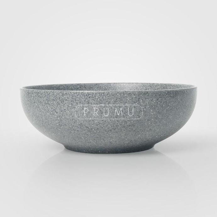 Gasaja- Prumu Melamine Stone Mangkok Ceper 7 Inch - Golden Dragon W7107A