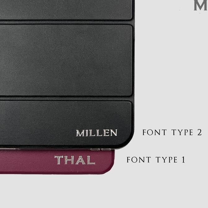 Cell- Mils Mark Your Case Custom Initial Emboss Hot Print / Stamp Ipad Cover - Myc