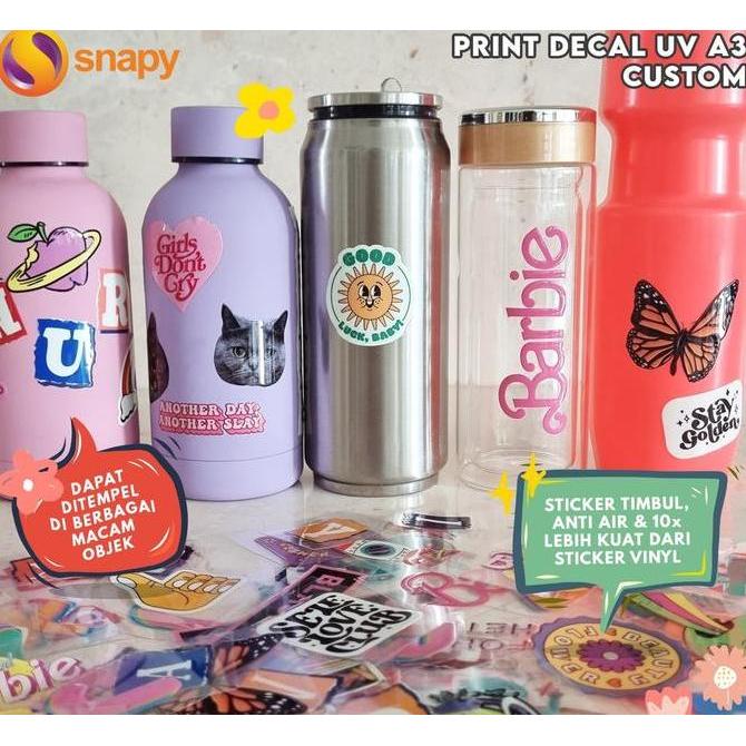Papel - Decal Kering Stiker Dtf Uv Cutting Sticker Warna Paper Printer