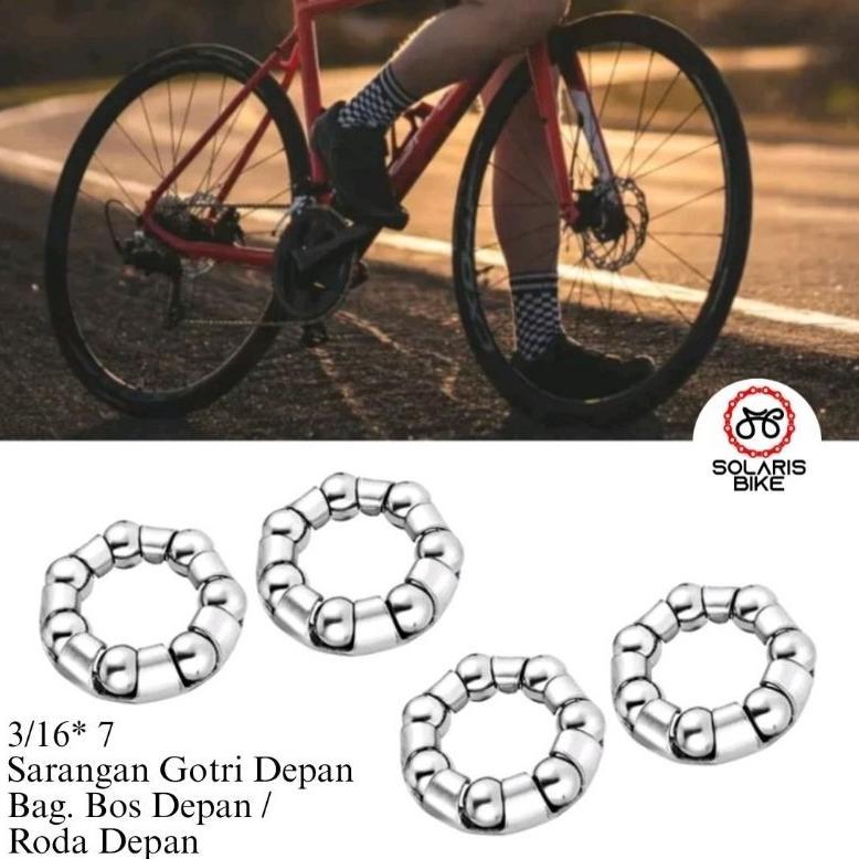 ZEVANEEA GROSIR GOTRI 3/16 X 7 SARANGAN GOTRI PELOR HUB DEPAN SEPEDA BMX MINI MTB FIXIE ROADBIKE VIR