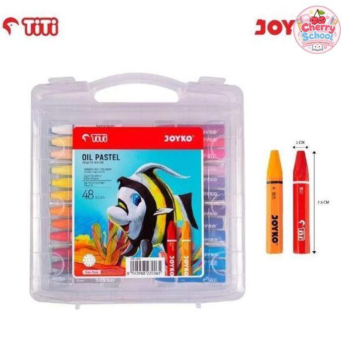CRAYON 48 WARNA TITI JOYKO / OIL PASTEL 48 COLOUR JOYKO