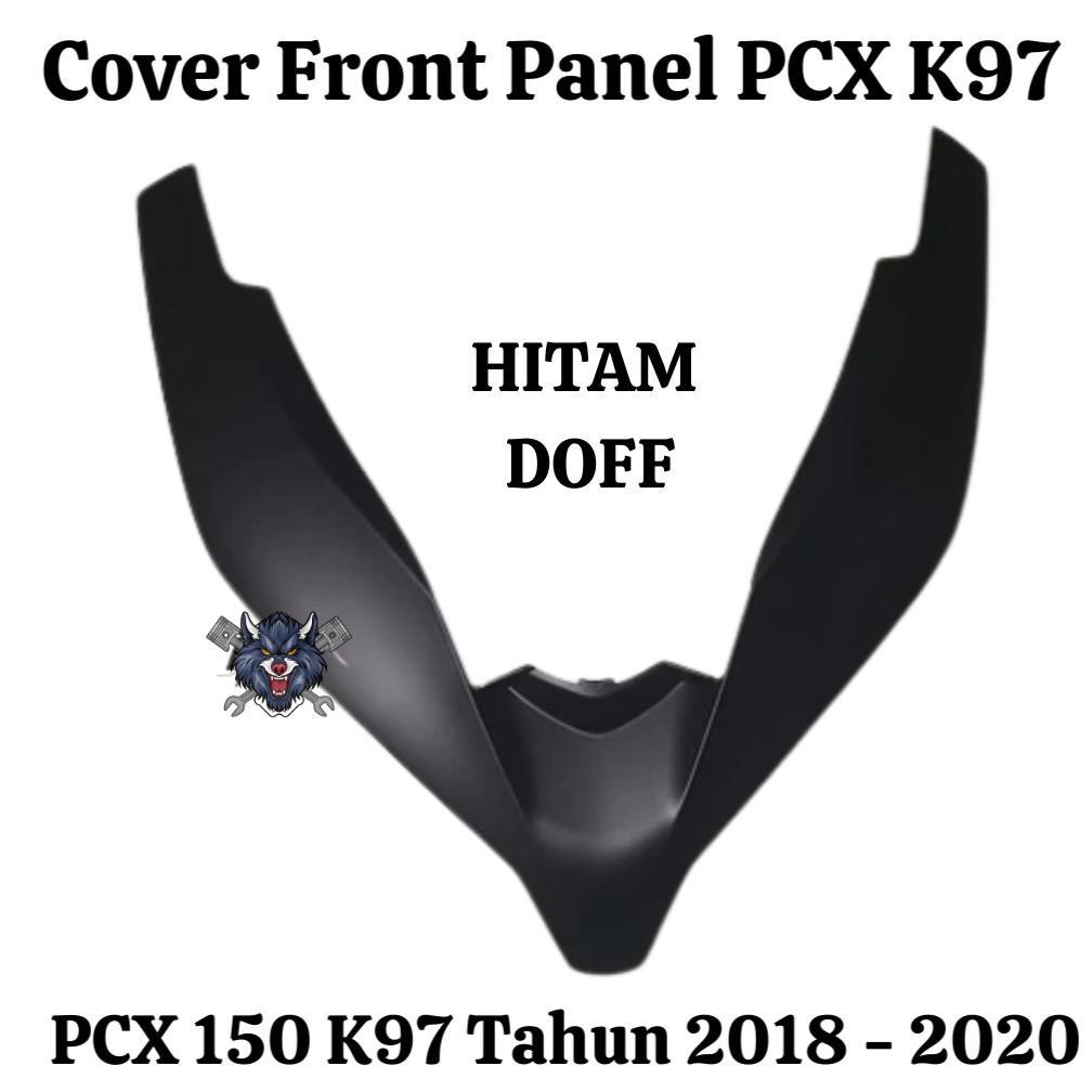 COVER FRONT PANEL DEPAN PCX K97 150 2018 -  2020 HITAM DOFF
