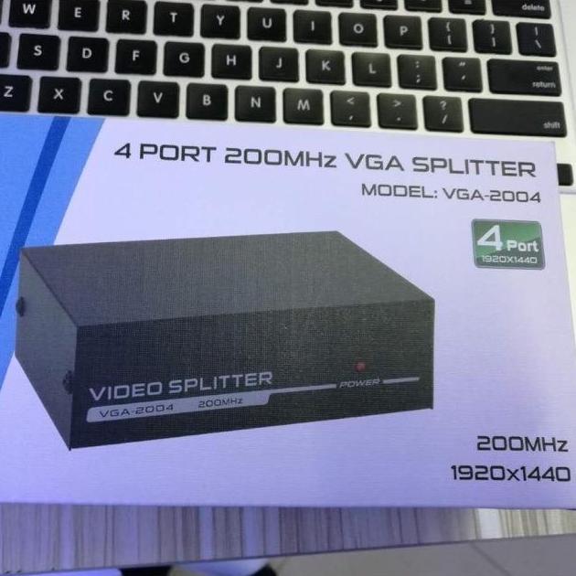 IDHIAYI SPLITTER VGA 2 PORT 2 way / 4WAY 4PORT VGA SPLITTER SPLITER 4PORT 4WAY 1PC 4 MONITOR