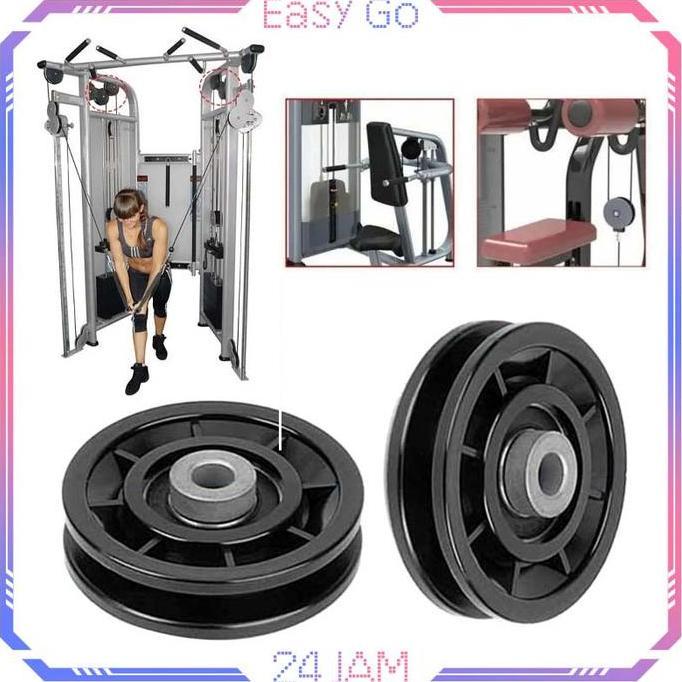 QYUISHOP Roda Kabel Peralatan Gym 90mm Roda Katrol Gym Katrol Fitness Katrol Buat Gym Roda Katrol Un