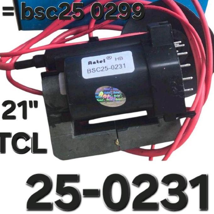 BSC 25 0231 TCL BUAT GANTI 25-0299D PLAYBACK UNTUK TV 14-21 INCI MODEL BSC25-0231 & JF 0501 1214 BY 