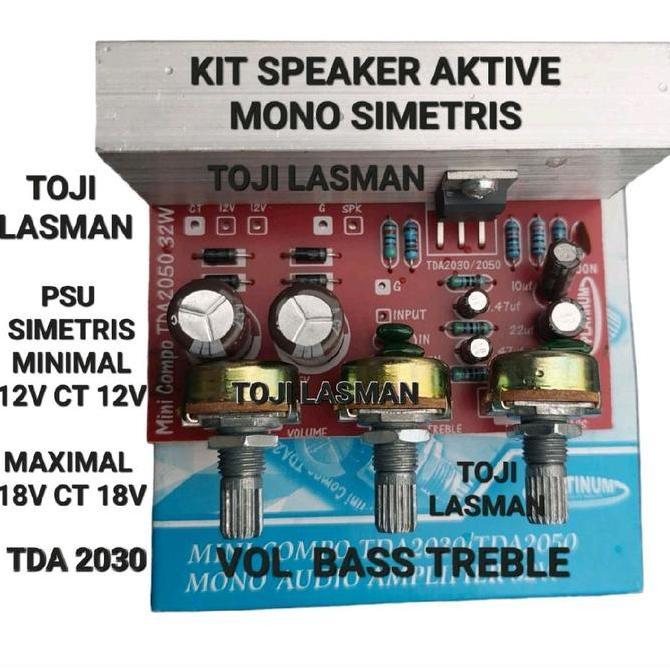 ( AKTIF TDA 2030 MONO ) KIT PCB MODUL MODULE SPEAKER AKTIF ACTIVE AKTIVE TDA2030 TDA 2050 TDA2050 20