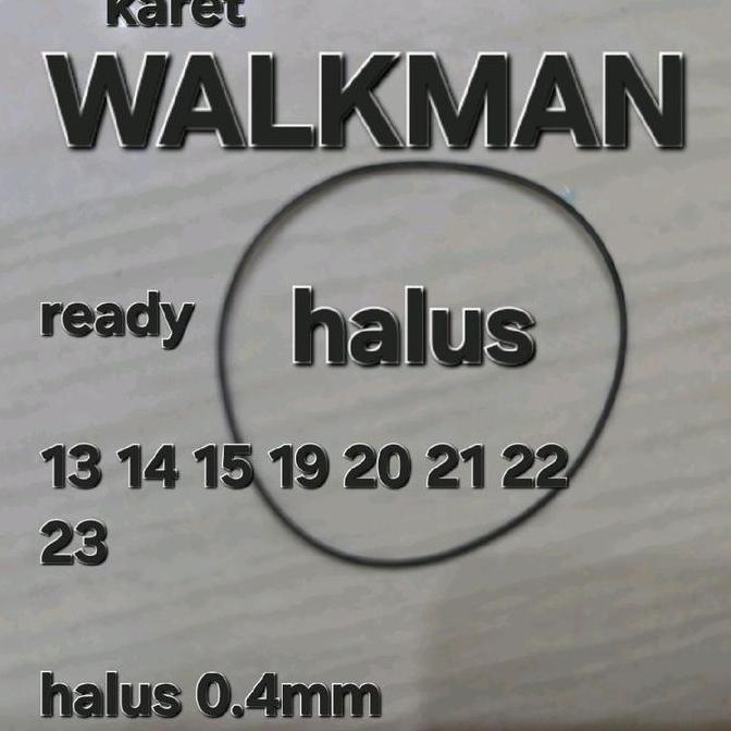 KARET TAPE WALKMAN SUPER KECIL TALI MEKANIK MEKANIK WALKMAN JADUL UKURAN 13-23MM KETEBALAN 0.4MM SIA
