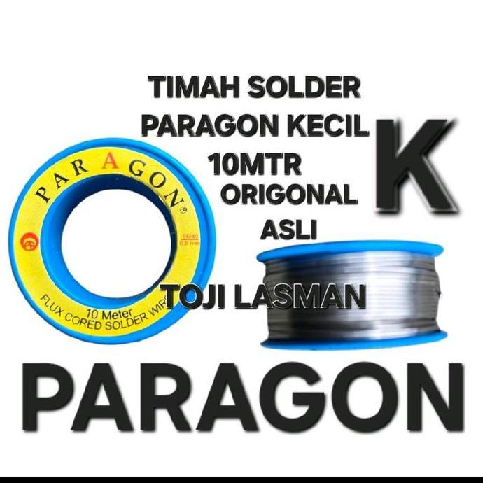 ( TIMAH PARAGON 10M ) TIMAH SOLDER TIMAH PATRI 80% 40/60 10M 10METER GASINDO 0.8MM SN ATOM 50 10 MET