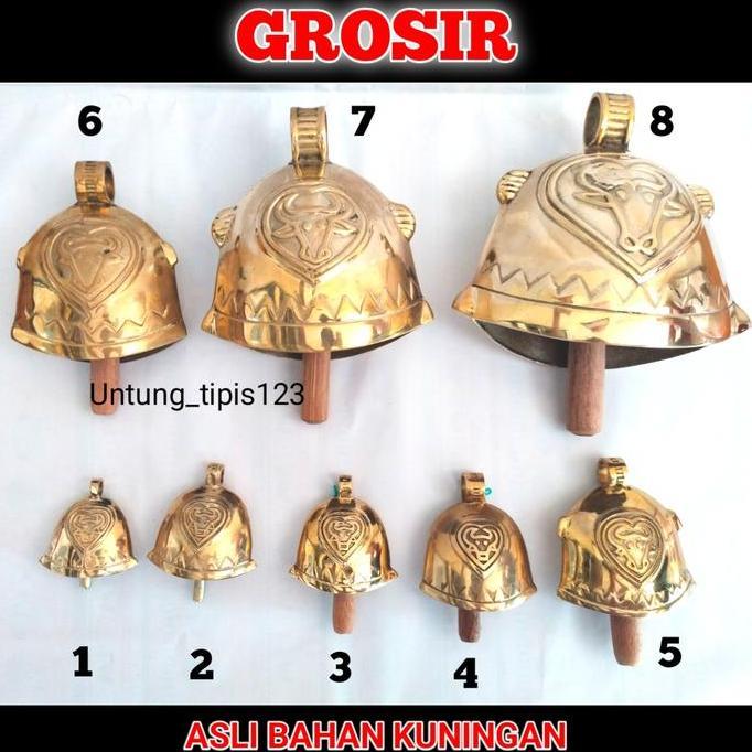// Lonceng Sapi Bahan Kuningan No 6 Kelontongan Kuningan Bel Pintu //