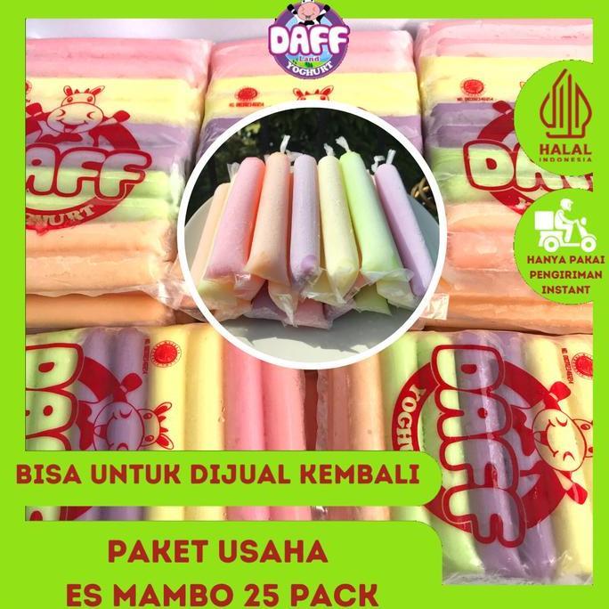 Leite - Paket Daff Yoghurt Es Stick 25 Packs (Paket Usaha Murah)