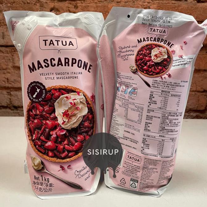 Leite - Mascarpone / Mascarpone Cheese Tatua 1 Kg / Mascarpone Tiramisu