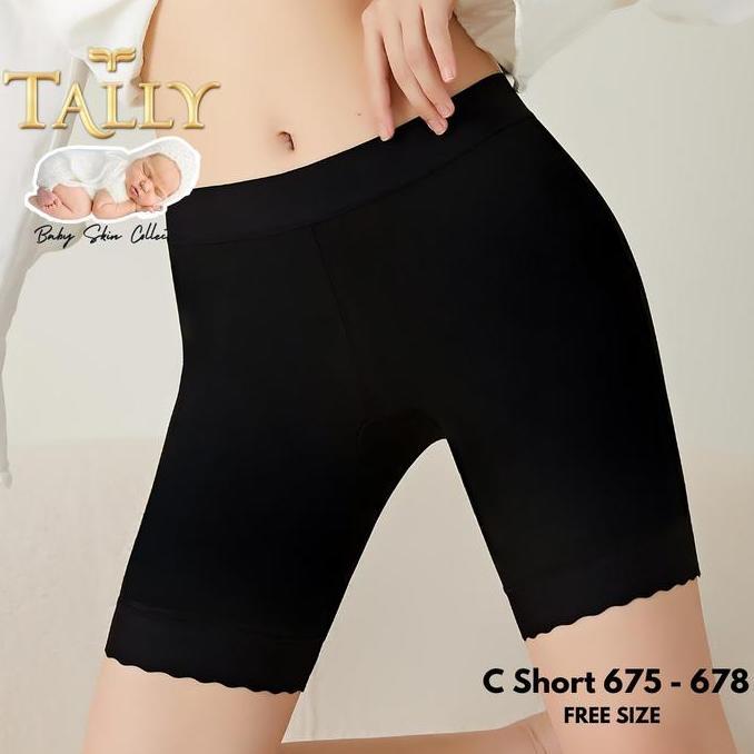 Visio- Tally Sarwendah Celana Dalam Nita Short Pants Nita Bahan Nilon Baby Skin Fit To Xl Cd Nita Le
