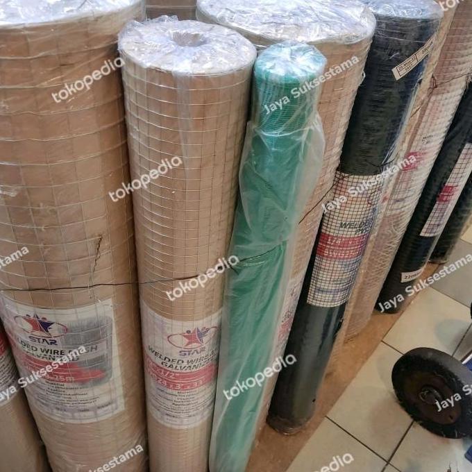 WIREMESH GALVANIS 25 X 25MM TEBAL KAWAT 1,8MM LEBAR 120CM KAWAT GALVANIS METERAN HIGH QUALITY