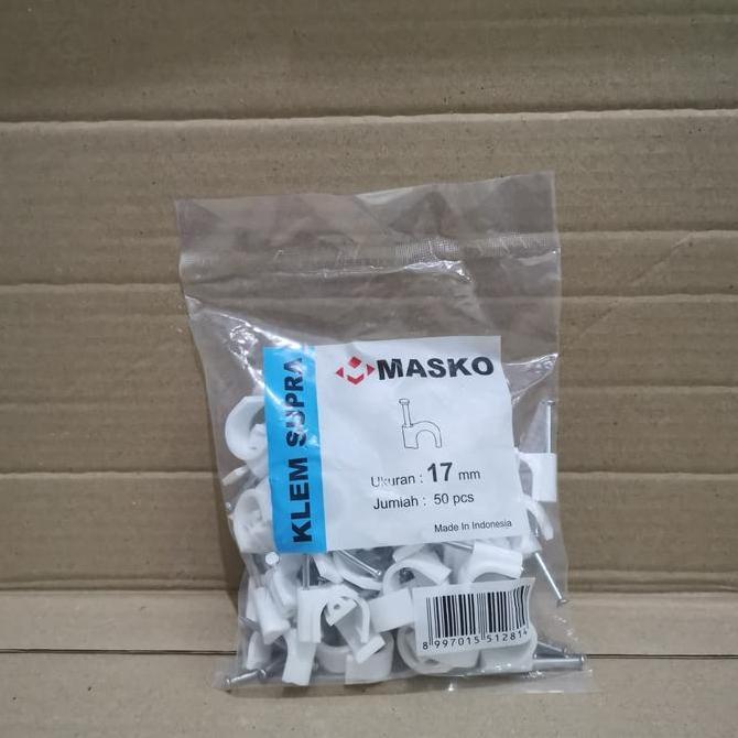 MASKO KLEM SUPRA UKURAN 17MM 50 PCS