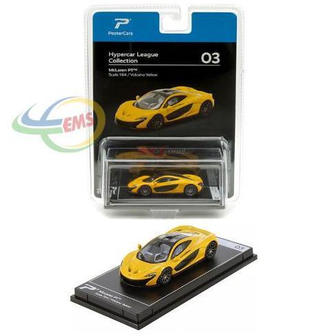 UNVC H03B - PosterCars 1:64 McLaren P1 Volcano Yellow