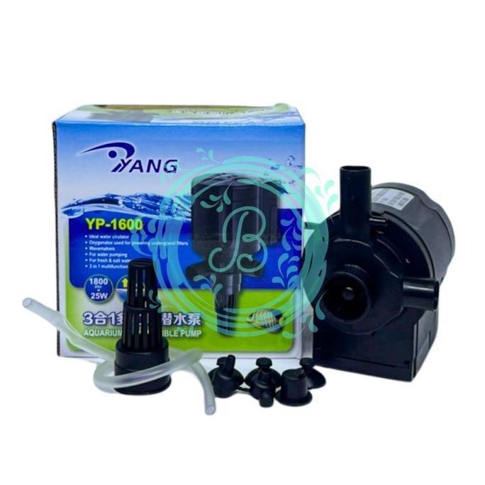 Yang YP 1600 YP-1600 Pompa Air Celup Aquarium Pompa Hidroponik Pompa Aquarium Aquascape