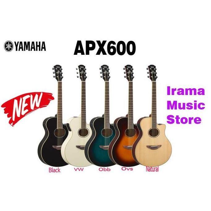 Ready Gitar Akustik Elektrik Yamaha APX600 / APX 600 ( penerus APX500 500 ) Non Cod