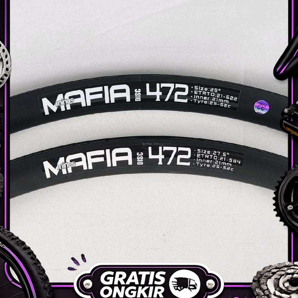 Velg Mafia 472 27.5 / 29Er Disc 24H 32H Profile 24Mm Fv