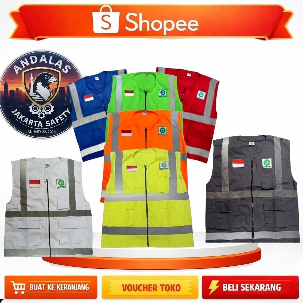 BEST DEALS rompi safety/rompi safety warna putih/rompi safety proyek