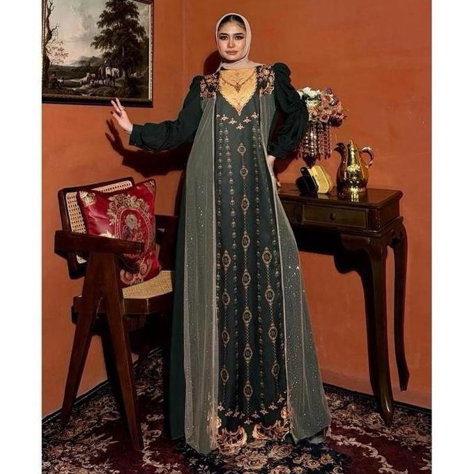 [CUCI GUDANG] Armila Dress Exlusive By Elly Arsy Only Gamis (Tanpa Hijab)