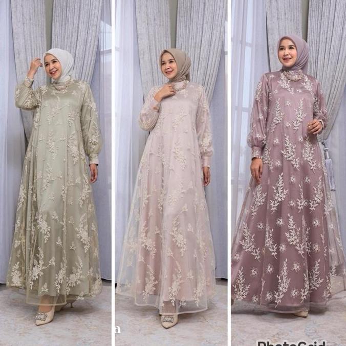 [CUCI GUDANG] Marevi Senara Gamis Full Brukat Mewah Kekinian 2026 Cantik Dan Elegan