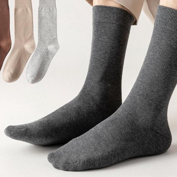 DV221 - KAOS KAKI PANJANG PRIA TINGGI SEBETIS ATAS MATA KAKI KERJA FORMAL SOCK A501 kaos  kaki  panj