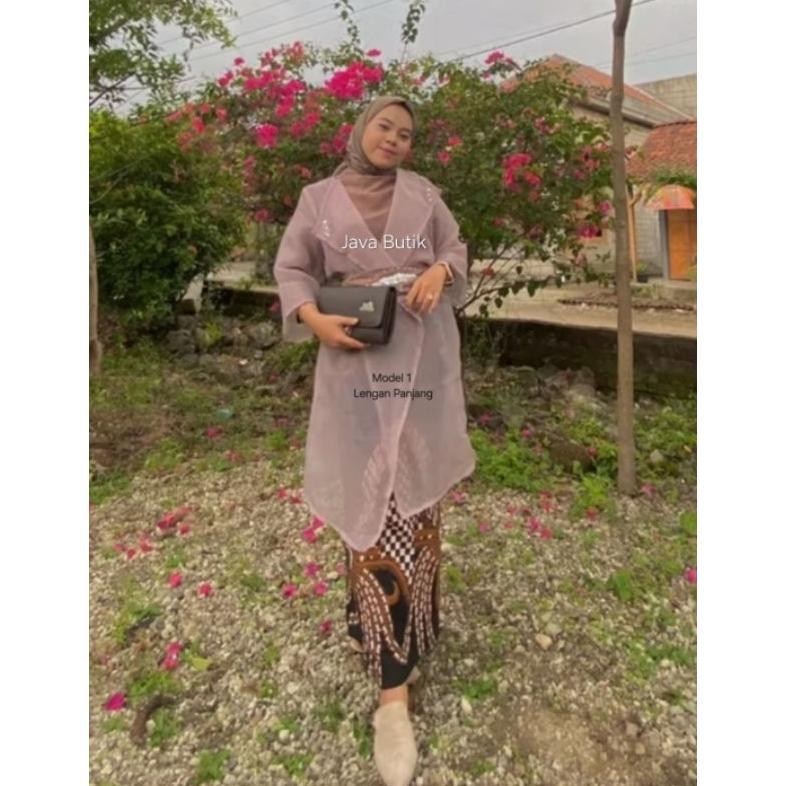 COD OUTER ORGANZA PANJANG/ OUTER ORGANZA/ OUTER PESTA / OUTER KONDANGAN