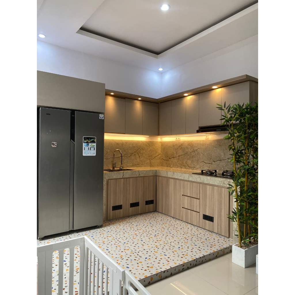 KITCHENSET BAHAN PVC BOARD/KITCHENSET ESTETIK/KITCHENSET ANTI RAYAP