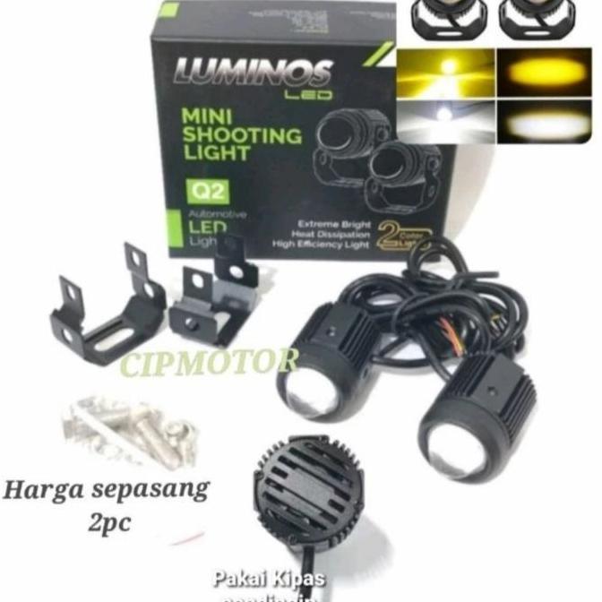 Lampu Tembak Vinyx Luminos Bullaes Xmax Nmax Mini Driving D2 Laser 2Pc