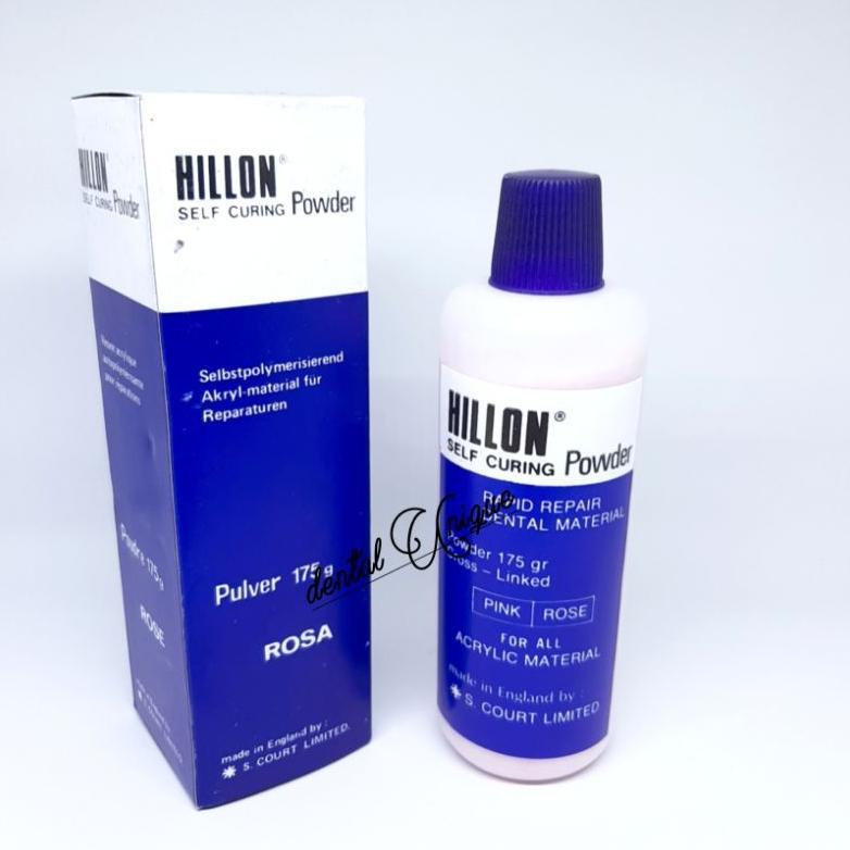 Hilon Powder serat self curing 175gr / Bahan Lem gusian Gigi palsu