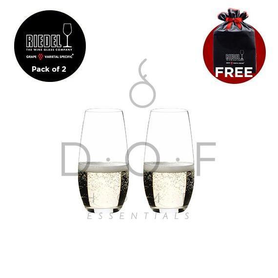 GELAS WHITE WINE RIEDEL O WINE TUMBLER CHAMPAGNE GLASS PACK OF 2 PCS