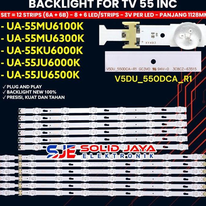 TERLARIS BACKLHT TV LED UA55KU6K UA55JU6K UA55JU6K UA55JU6600K UA55MU6100K UA55MU6300K UA55KU6 UA55J