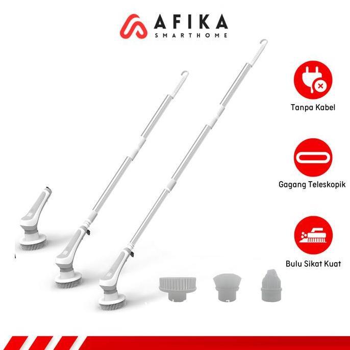 VINRYSA Sikat Pembersih Elektrik Cordless Spin Scrubber Sikat Toilet Elektrik Sikat Pembersih WC