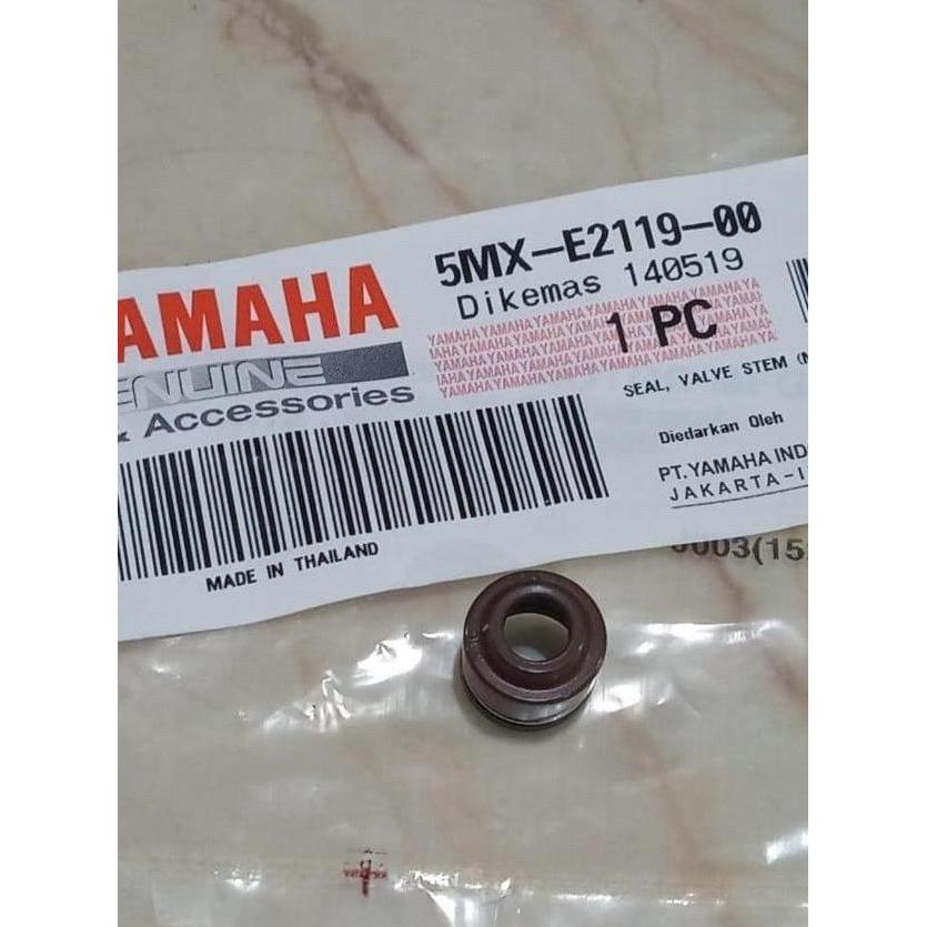 Sil Seal Klep Valve Mio Sporty Soul Fino Karbu Old Lama Asli Ori Yamaha 5Mx-E2119-00 Ready